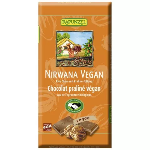 Nirwana vegane Schokolade mit Trffelfllung HIH (Rapunzel)