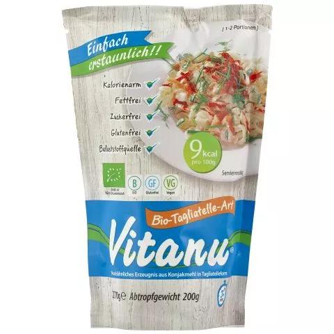 Tagliatelle, aus der Konjakwurzel (Glucomannan) (Vitanu)