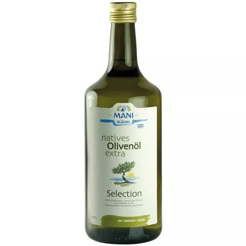 Griechisches Olivenl, nativ extra (Mani-Bluel)