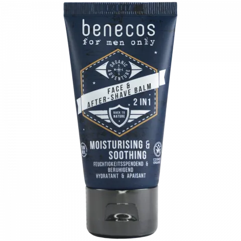 Face & Aftershave Balm for men only (benecos)