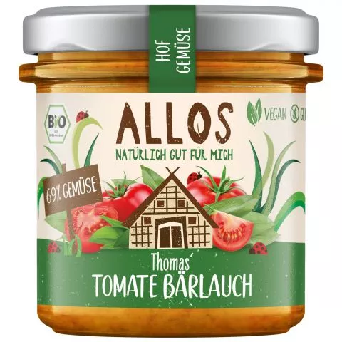 Hofgemse Thomas Tomate Brlauch - pflanzlicher Bio-Brotaufstrich (Allos)