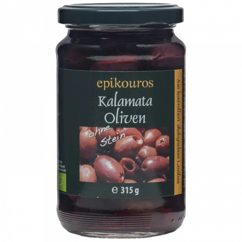 Kalamata-Oliven, entsteint (Epikouros)