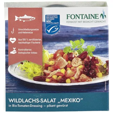 Wildlachs Salat Mexico in Tomatendressing (Fontaine)