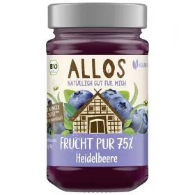 Heidelbeere - Frucht Pur 75 % - Fruchtaufstrich (Allos)